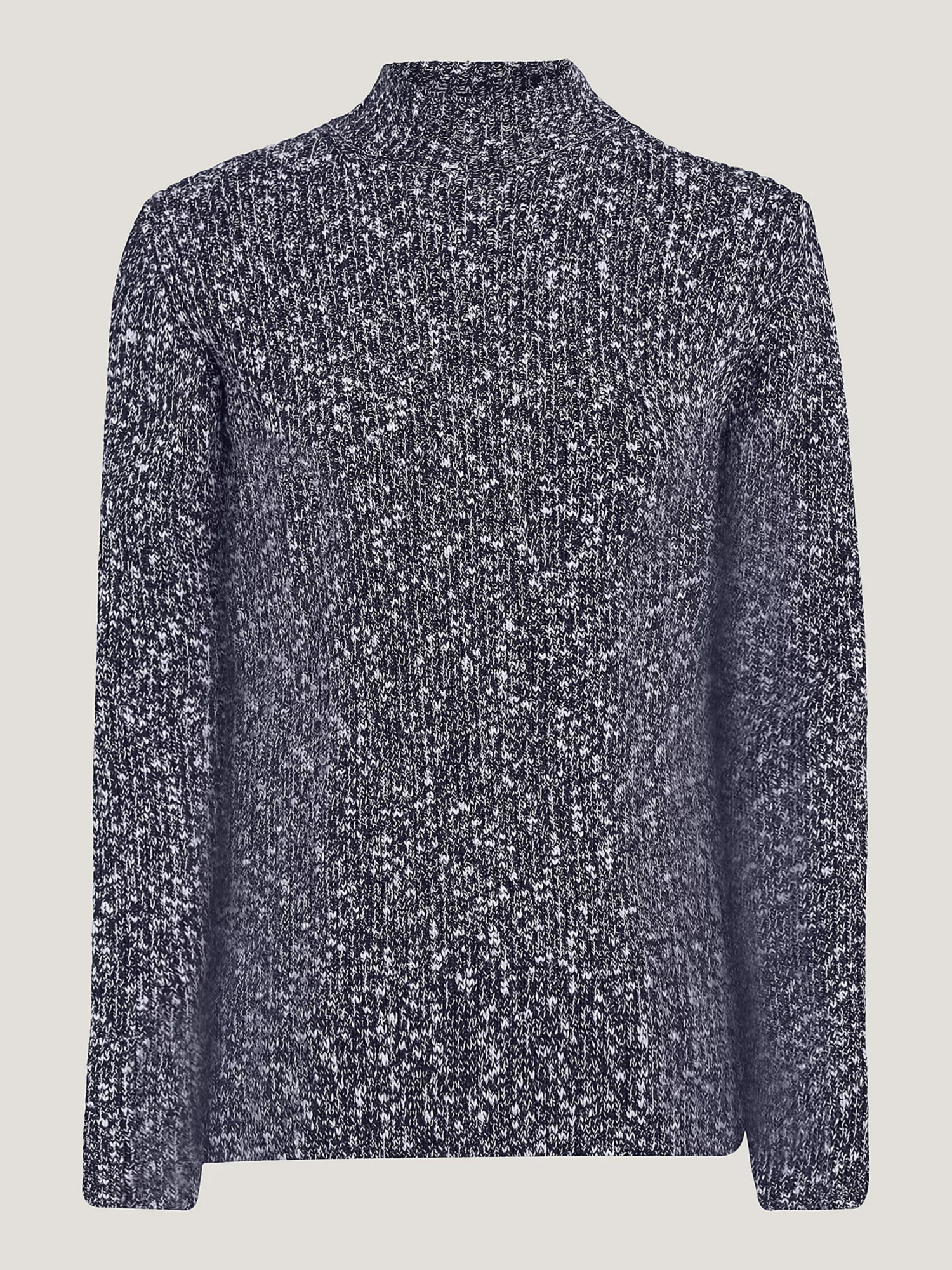 detail Tommy Hilfiger dámský žíhaný tmavě modrý svetr