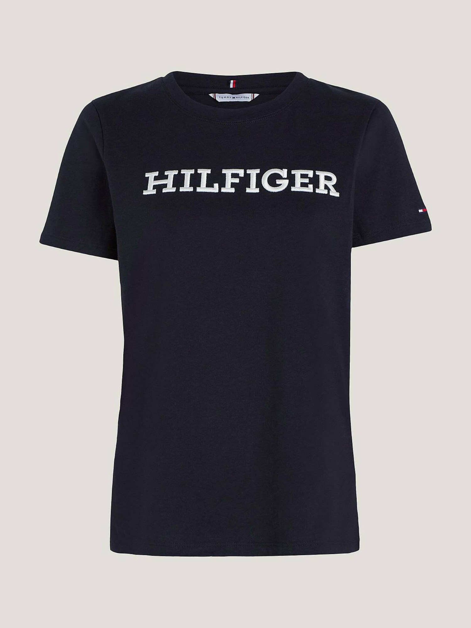 detail Tommy Hilfiger dámské černé tričko