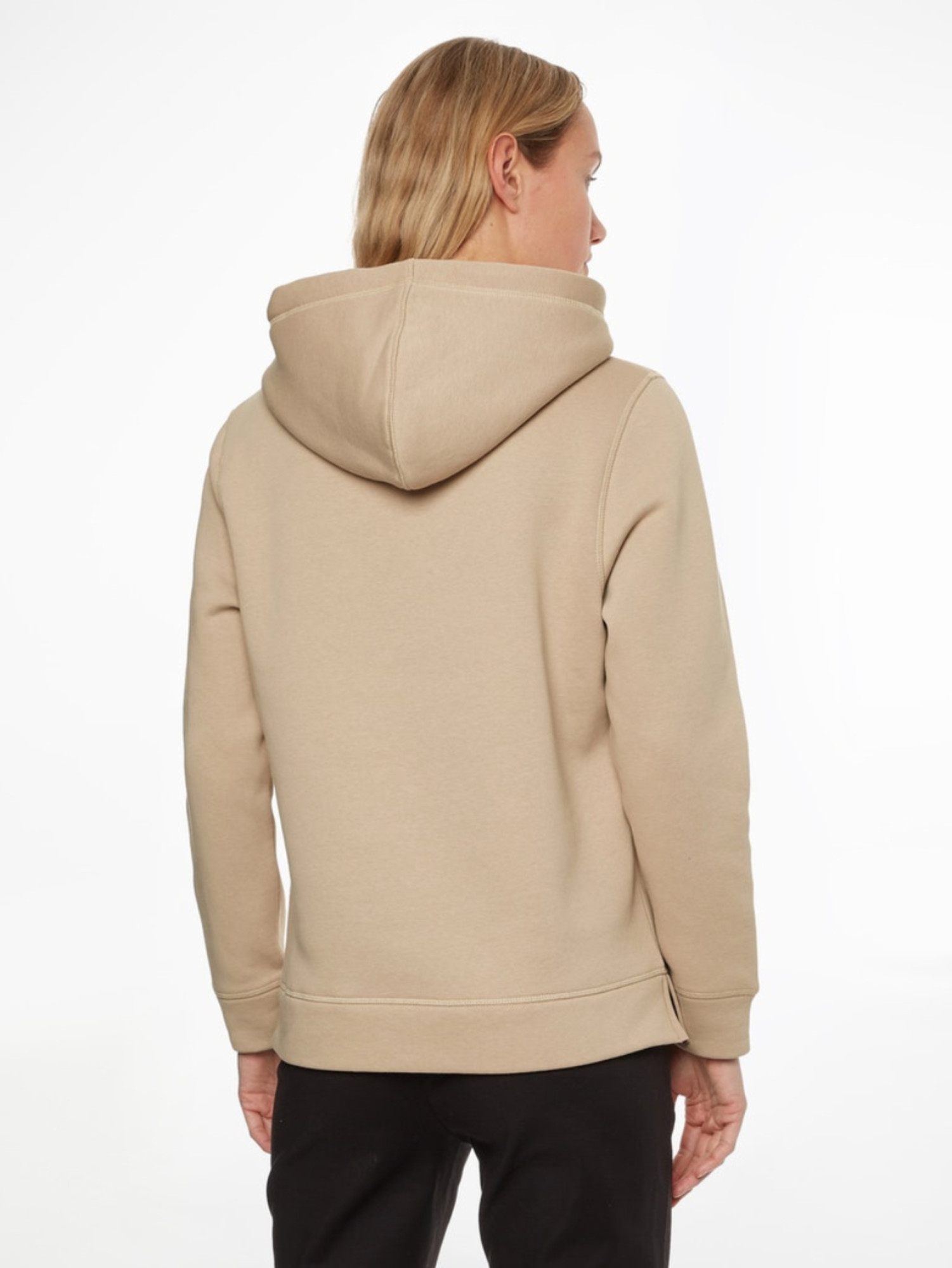 detail Tommy Hilfiger dámská béžová mikina Hoodie