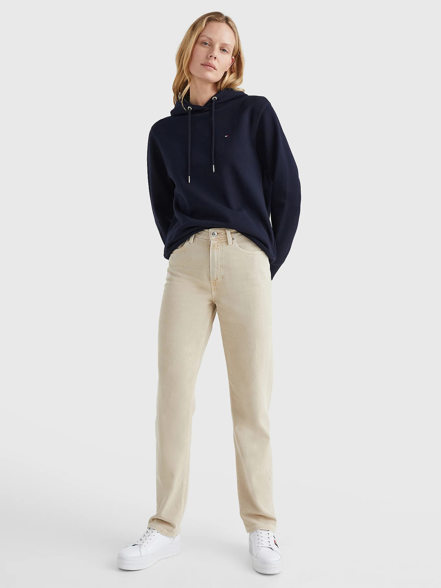 detail Tommy Hilfiger dámská tmavě modrá mikina