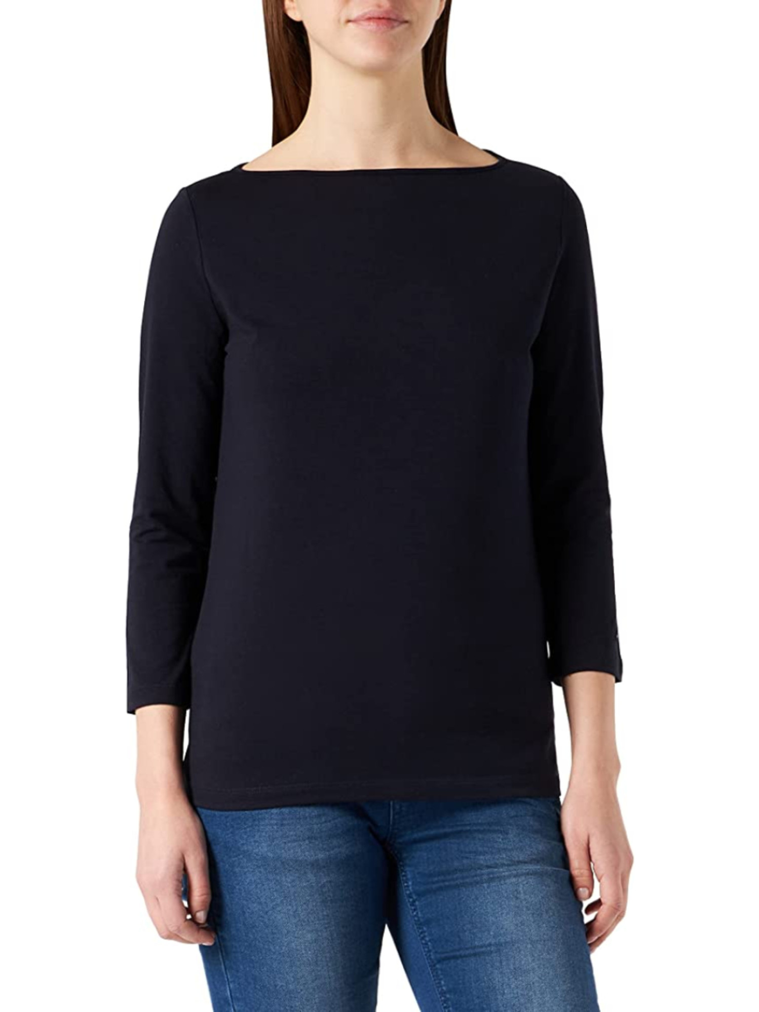 detail Tommy Hilfiger dámské tmavěmodré tričko