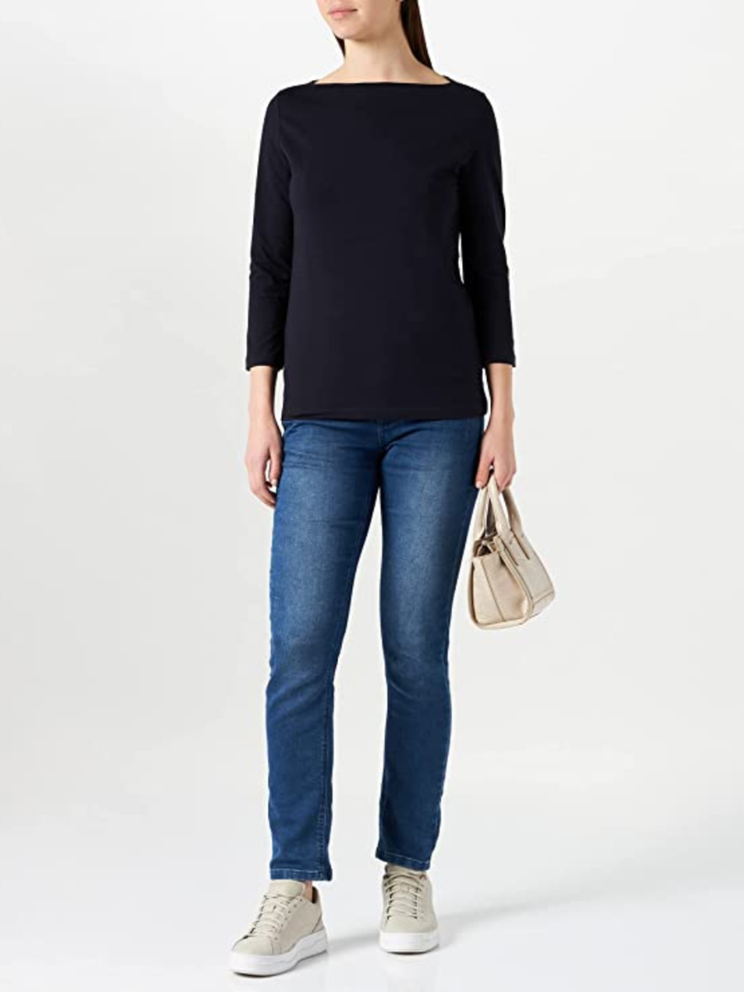 detail Tommy Hilfiger dámské tmavěmodré tričko
