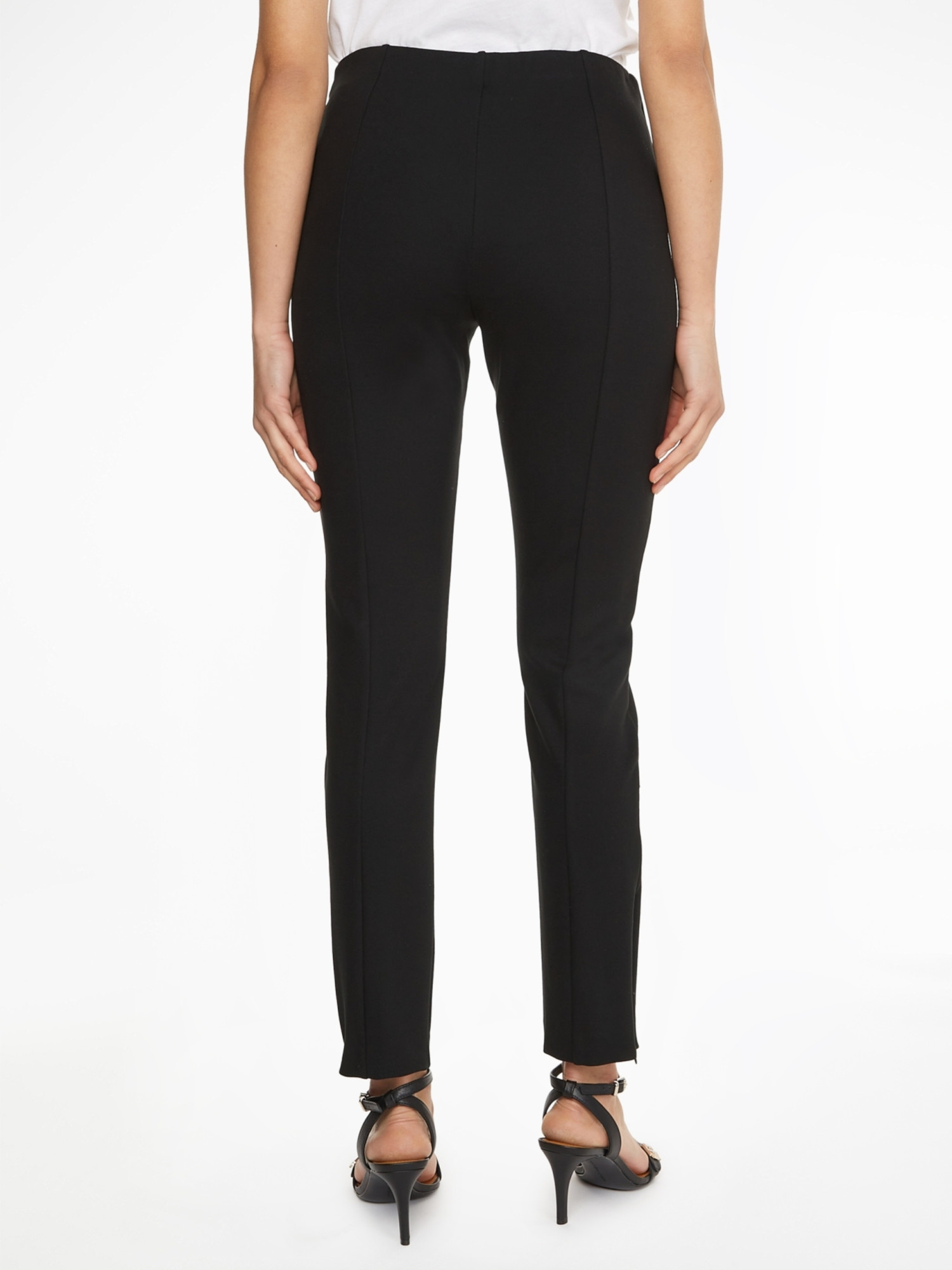 detail Tommy Hilfiger dámské černé skinny kalhoty