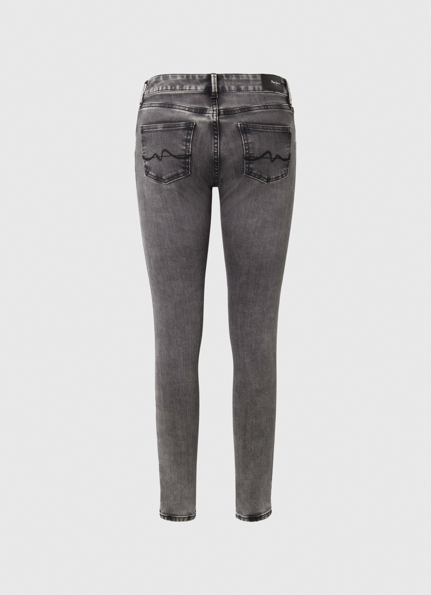 detail Pepe Jeans dámské šedé džíny Pixie