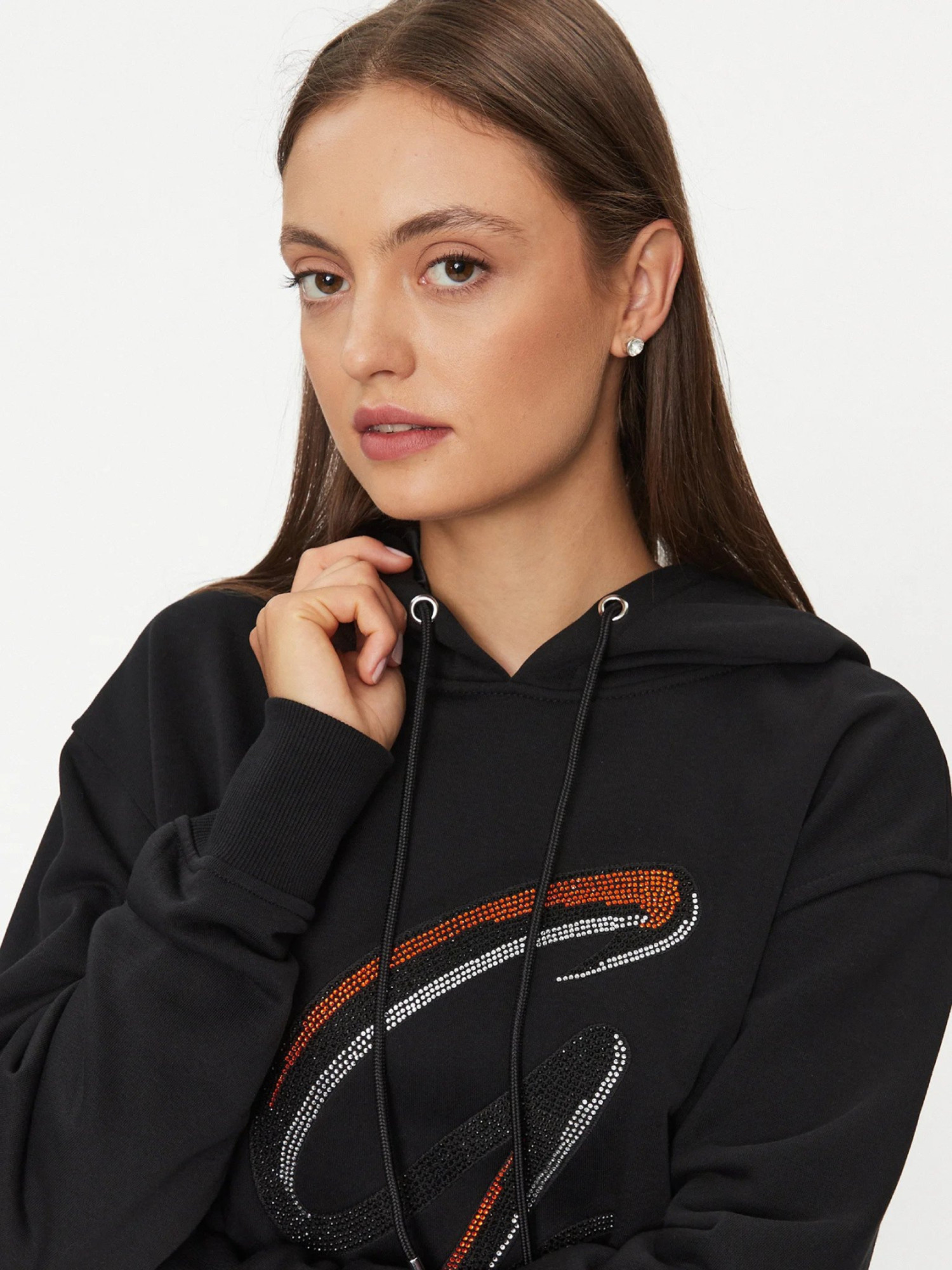 detail Guess dámská černá mikina