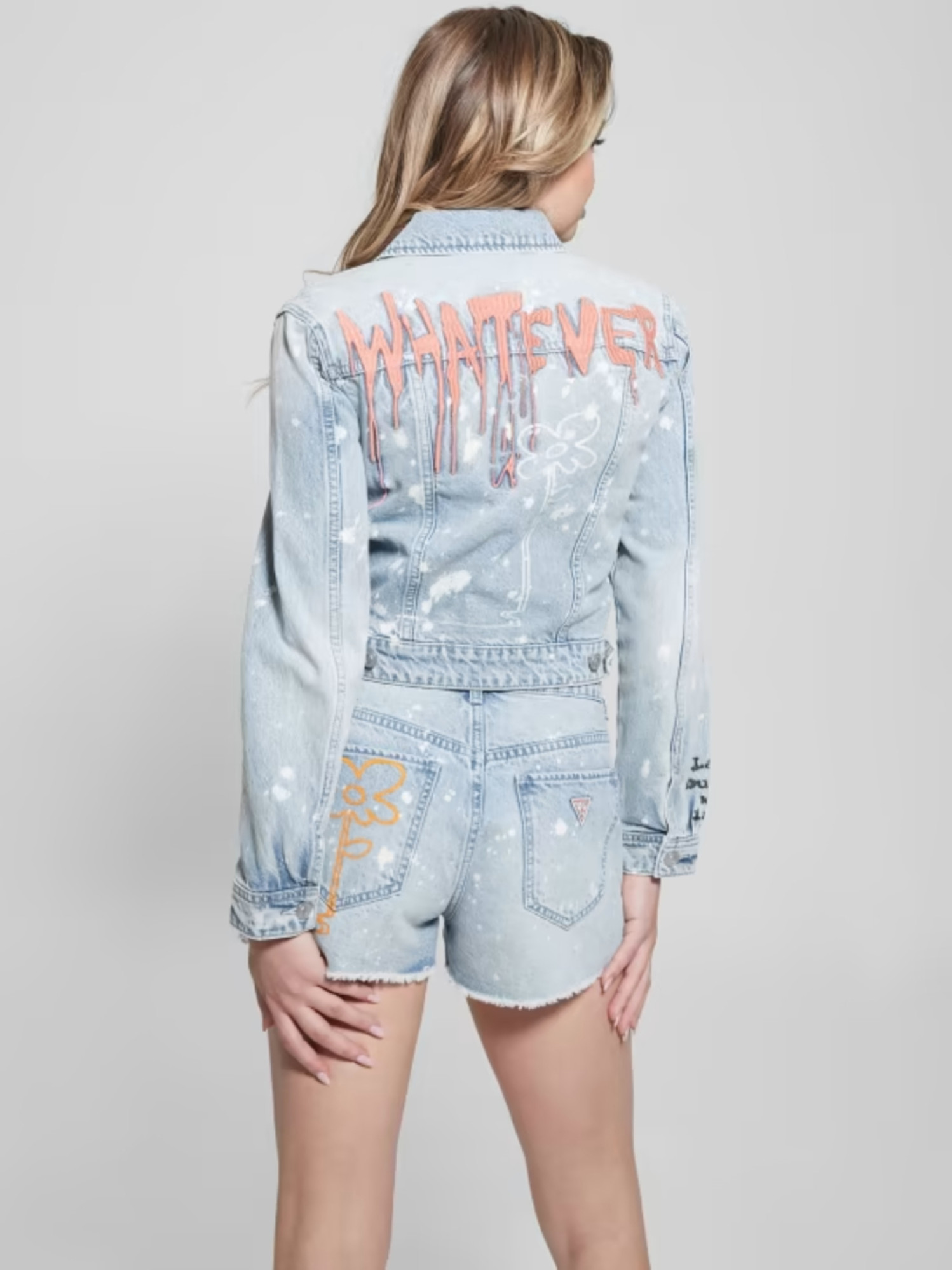 detail Guess dámská džínová bunda