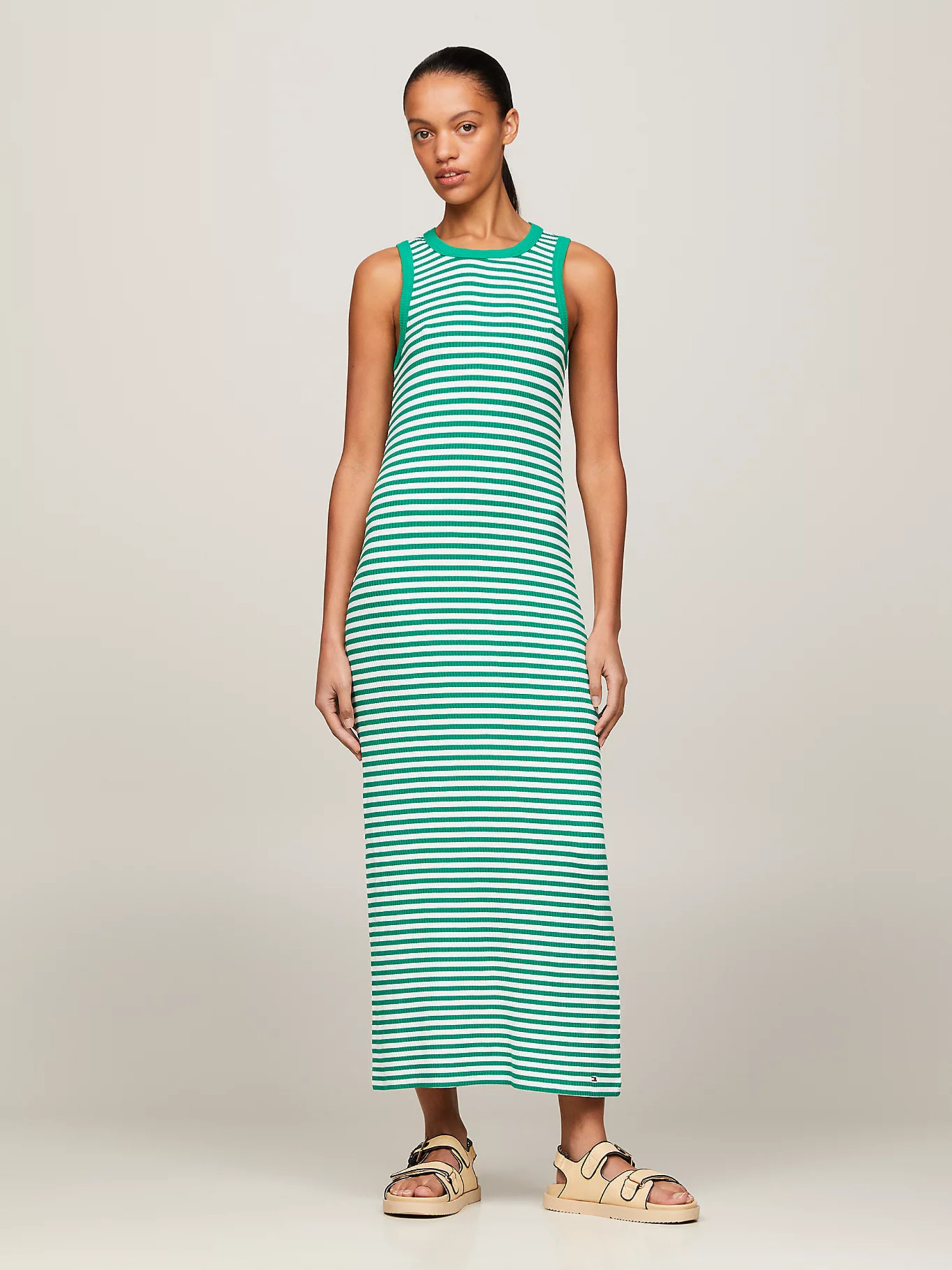 detail Tommy Hilfiger dámské pruhované šaty