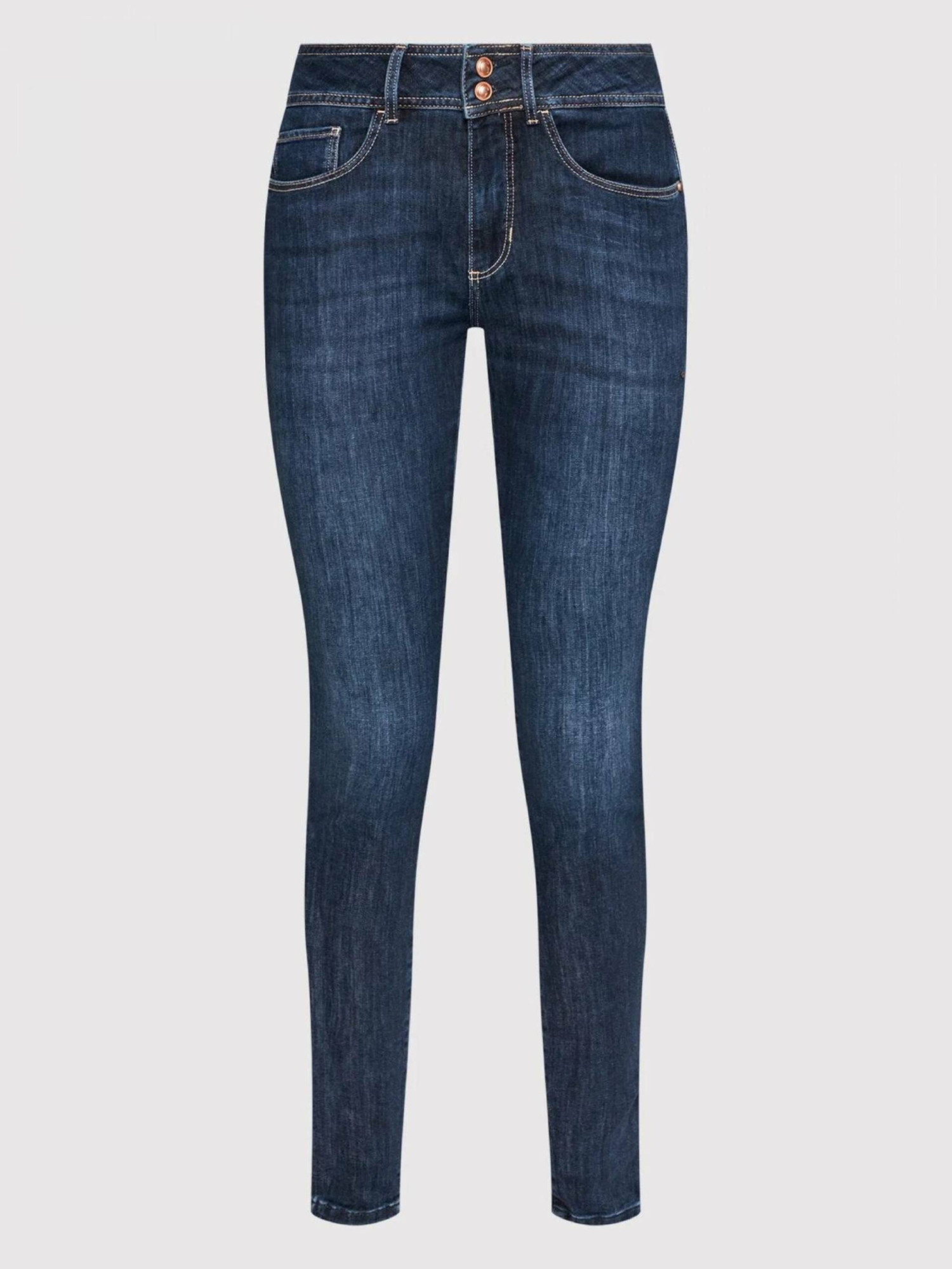 detail Guess dámské tmavě modré džíny