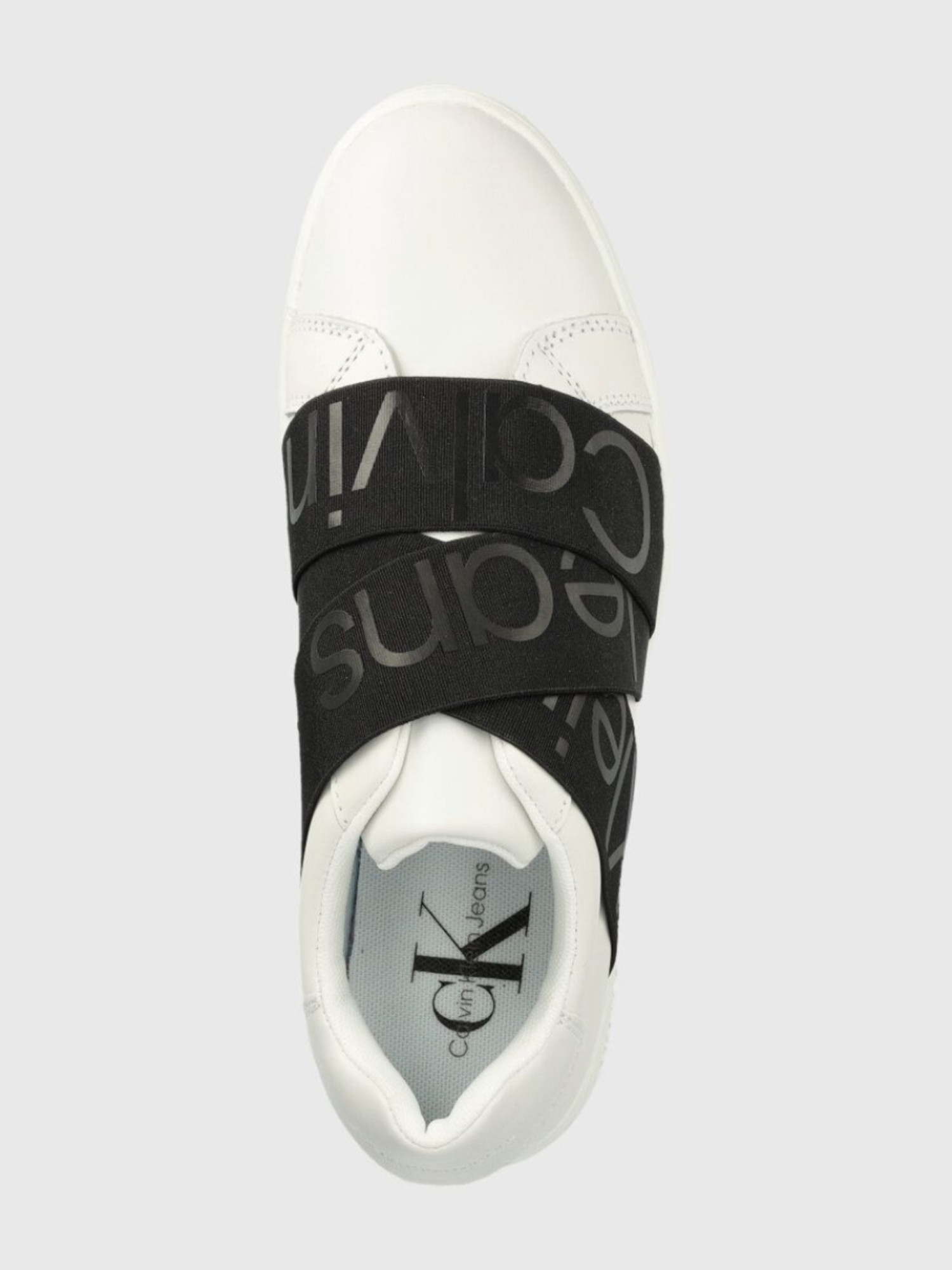 detail Calvin Klein dámské bílé tenisky CLASSIC