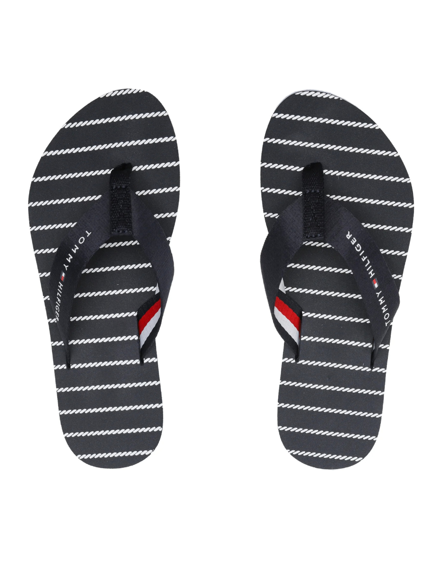 detail Tommy Hilfiger dámské modré žabky