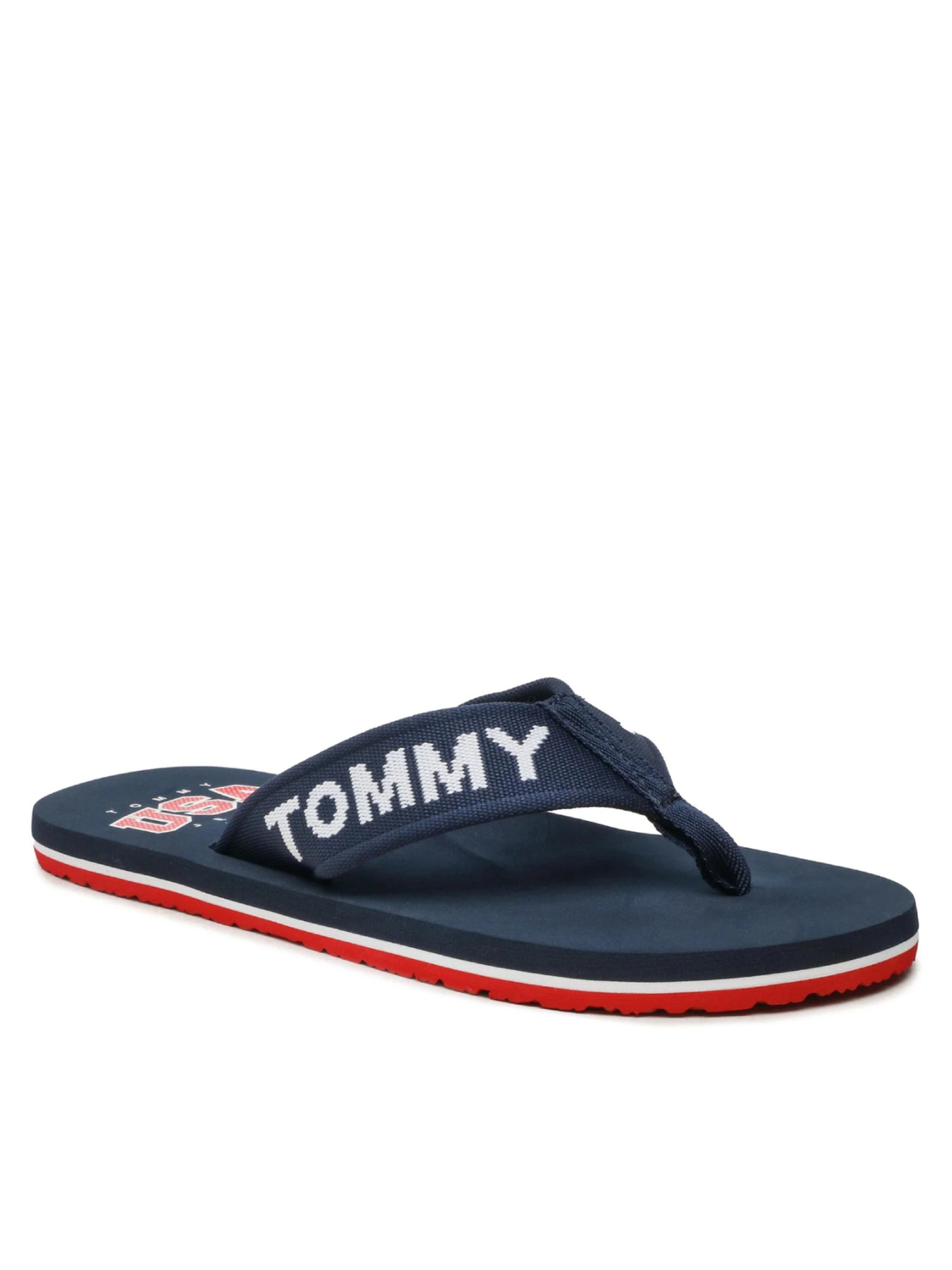 detail Tommy Jeans pánské tmavěmodré žabky
