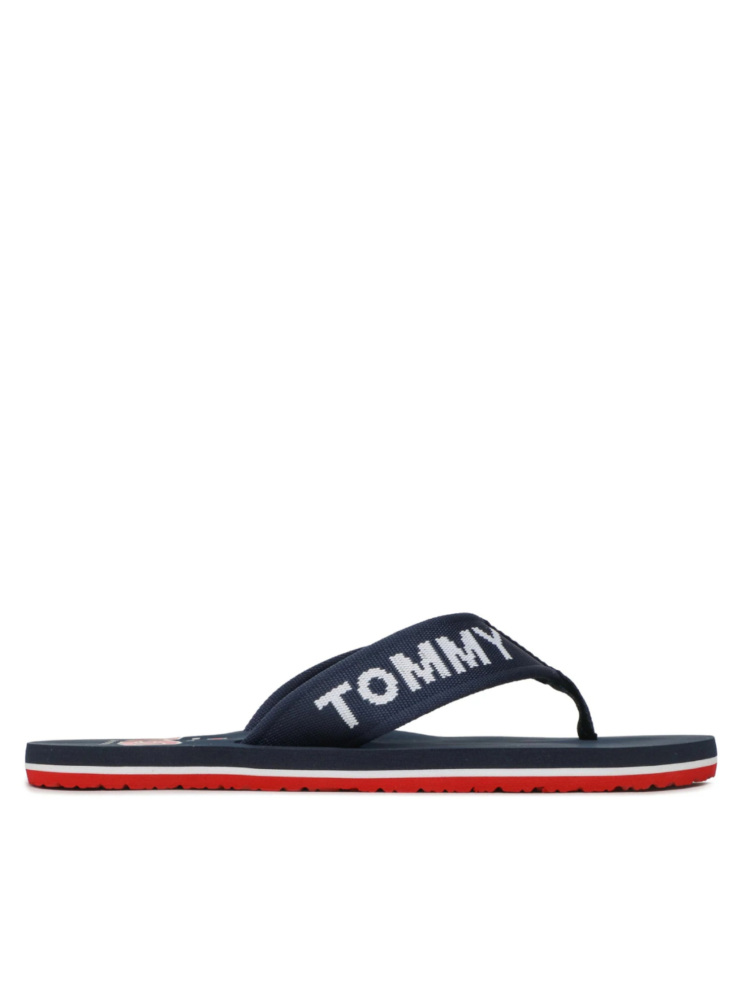 detail Tommy Jeans pánské tmavěmodré žabky