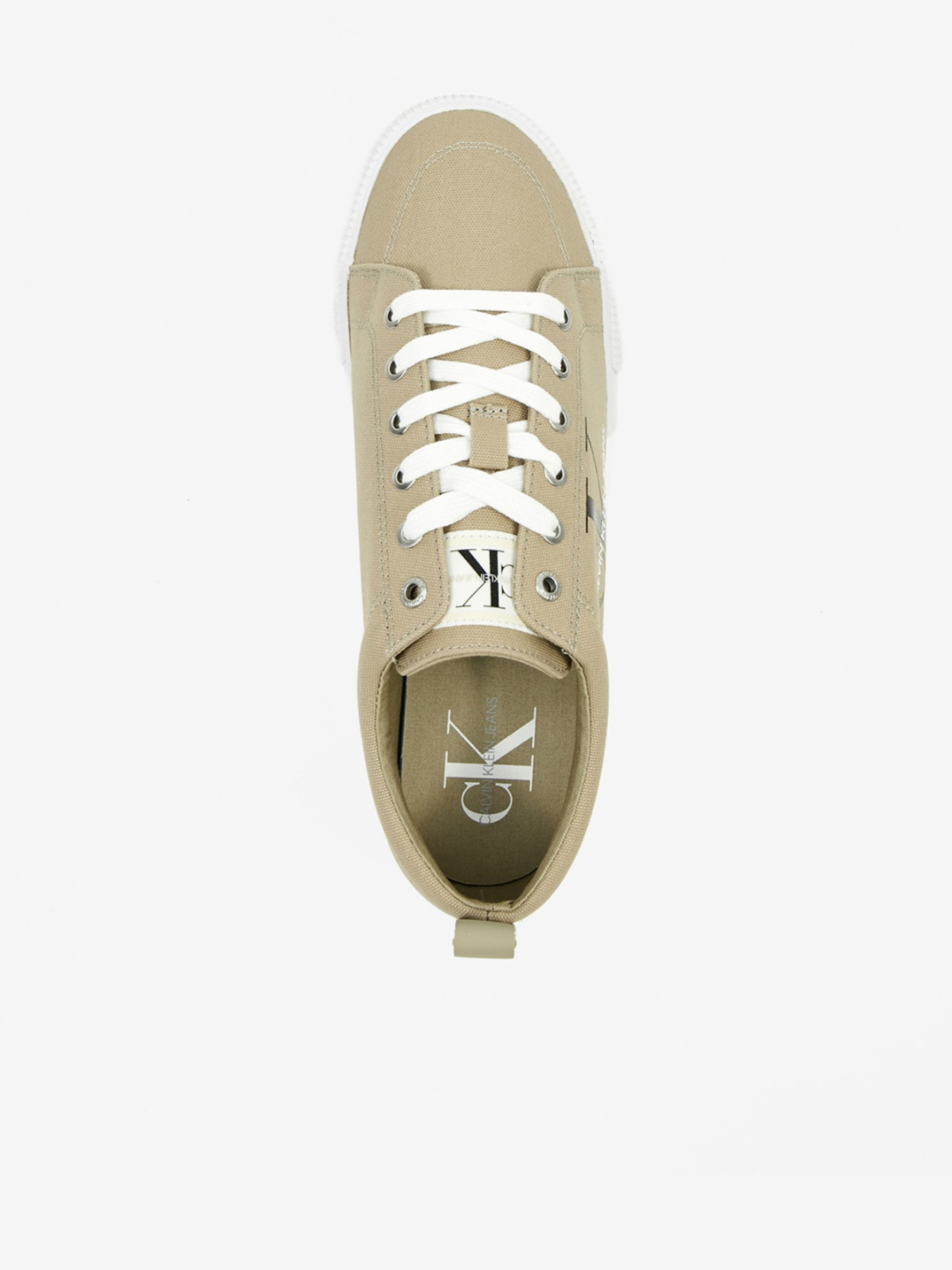 detail Calvin Klein pánské béžové tenisky