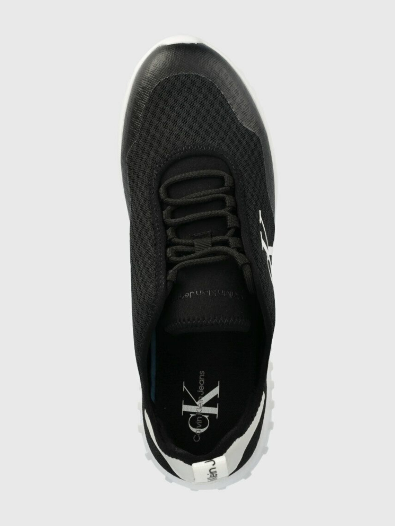 detail Calvin Klein pánské černé tenisky SPORTY RUNNER EVA SLIPON MESH