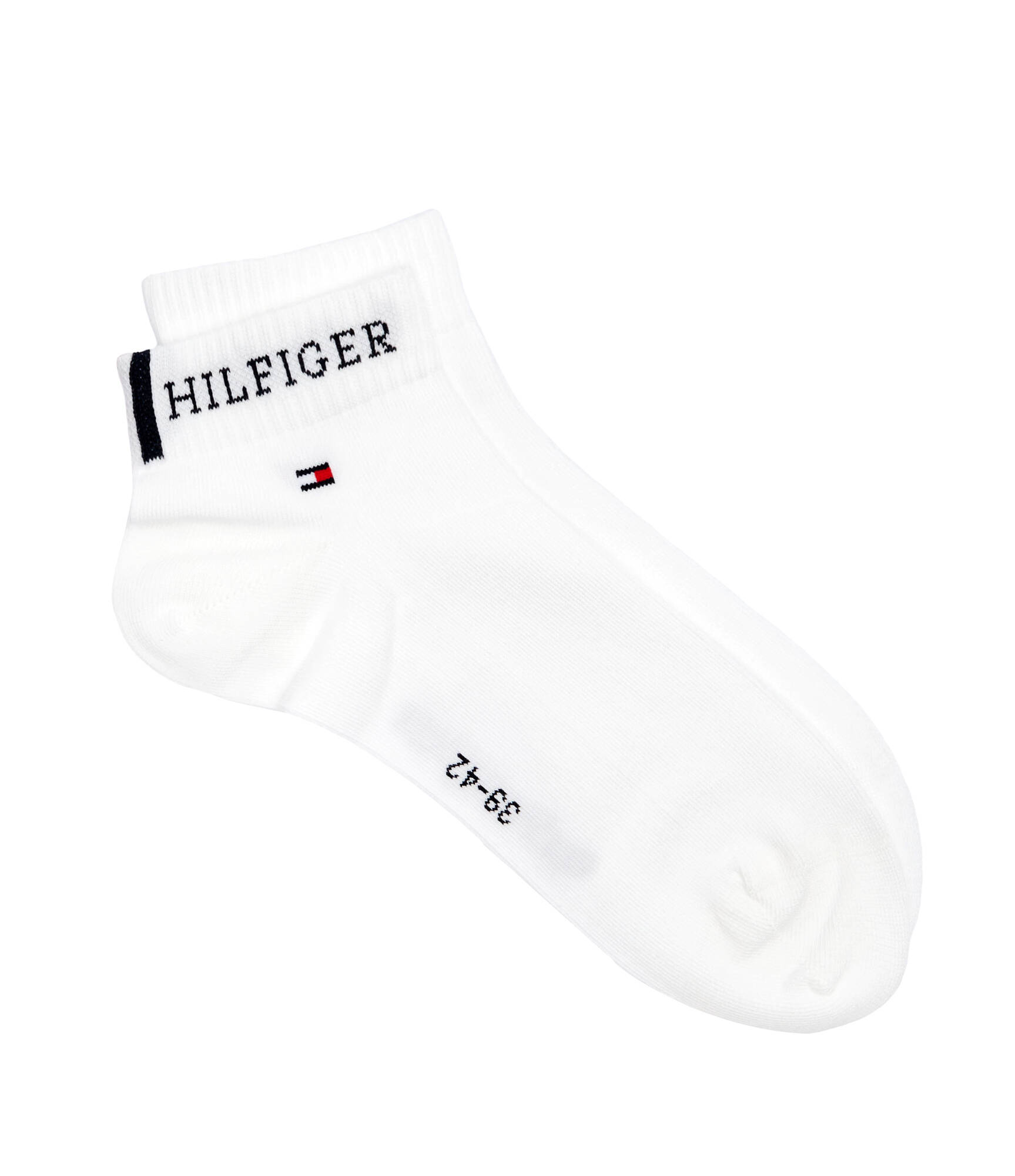 detail Tommy Hilfiger pánské bílé ponožky 2 pack