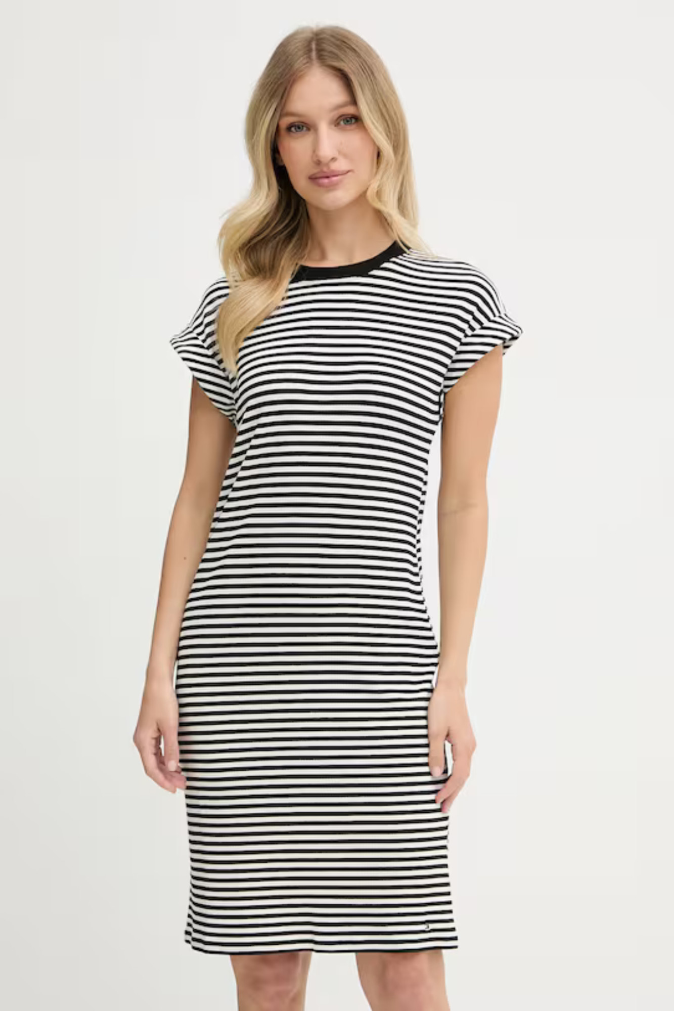 detail Tommy Hilfiger dámské pruhované šaty