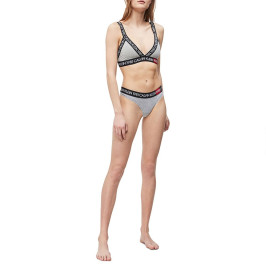 náhled Calvin Klein dámská šedá tanga
