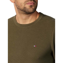 náhled Tommy Hilfiger pánský khaki svetr Honeycomb