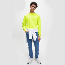 náhled Calvin Klein pánská neonově žlutá mikina