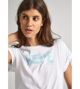 náhled Pepe Jeans dámské bílé tričko JANET s potiskem
