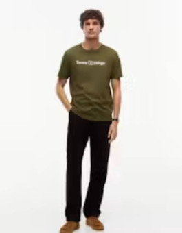 náhled Tommy Hilfiger pánské khaki tričko