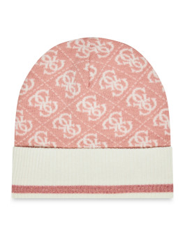 náhled Guess dámská růžovo krémová čepice