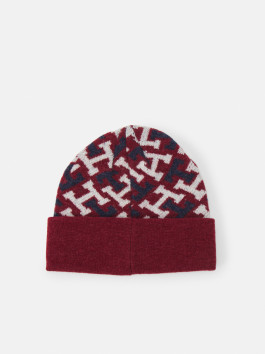 náhled Tommy Hilfiger dámská vínová čepice