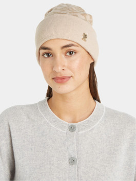 náhled Tommy Hilfiger dámská krémová čepice