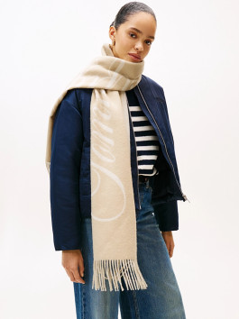 náhled Tommy Hilfiger dámský béžový šál 