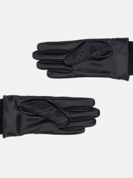 náhled Guess dámské černé koženkové rukavice