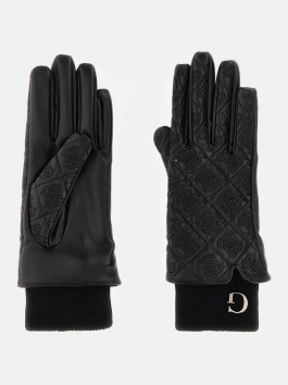 náhled Guess dámské černé koženkové rukavice