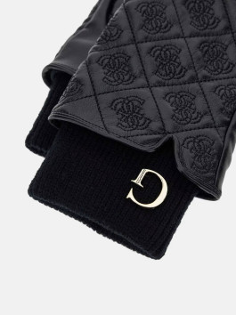 náhled Guess dámské černé koženkové rukavice