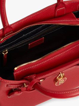 náhled Tommy Hilfiger dámská červená kožená kabelka