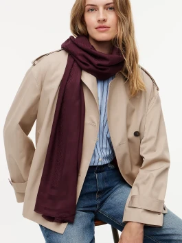 náhled Tommy Hilfiger dámská tmavě vínová šála