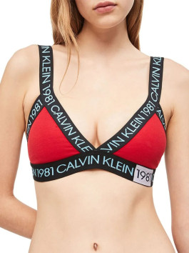 náhled Calvin Klein dámská červená sportovní podprsenka