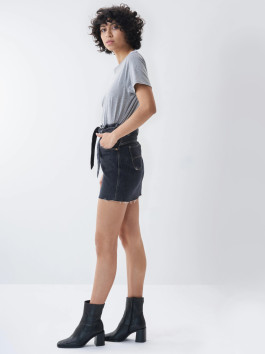 náhled Salsa Jeans dámská černá riflová sukně.