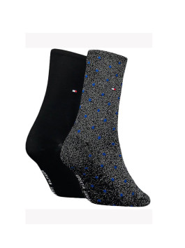 náhled Tommy Hilfiger dámské černé ponožky 2 pack Dot
