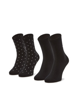 náhled Tommy Hilfiger dámské černé ponožky 2 pack Dot