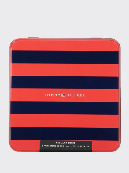 náhled Tommy Hilfiger pánské černo šedé ponožky Box 4 pack