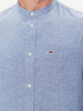 náhled Tommy Jeans pánská světle modrá košile Mao