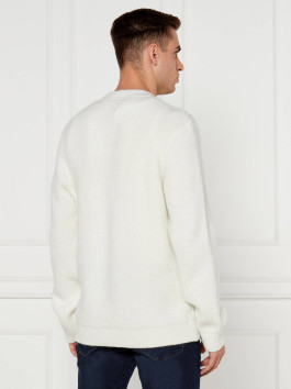 náhled Tommy Jeans pánský bílý svetr