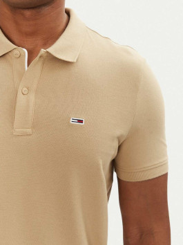 náhled Tommy Jeans pánské béžové polo tričko