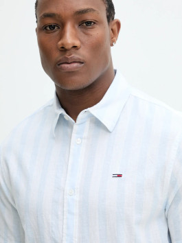 náhled Tommy Jeans pánská bílo modrá košile