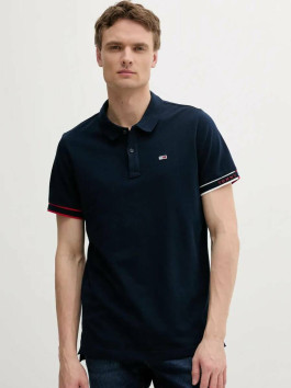 náhled Tommy Jeans pánské tmavě modré polo tričko