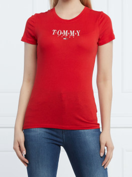 náhled Tommy Jeans dámské červené tričko