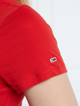 náhled Tommy Jeans dámské červené tričko