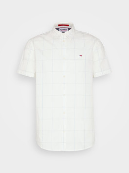 náhled Tommy Jeans pánská bílá košile s krátkým rukávem