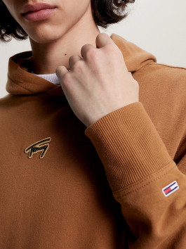 náhled Tommy Jeans pánská hnědá mikina SIGNATURE