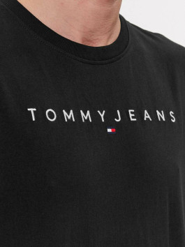 náhled Tommy Jeans pánské černé tričko LINEAR