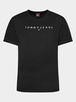 náhled Tommy Jeans pánské černé tričko LINEAR